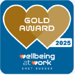 Gold Award 2025 - Wellbeing at Work - East Sussex Gold Award 2025 - Wellbeing at Work - East Sussex